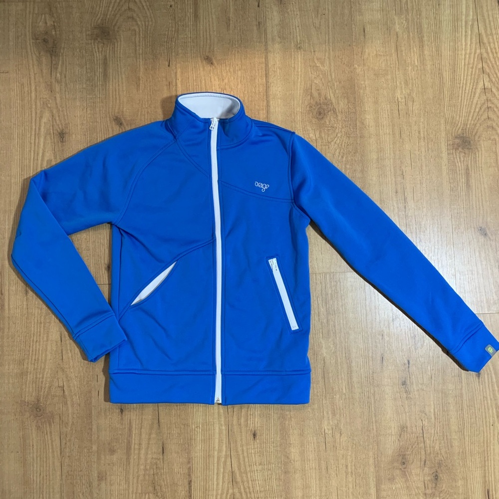 Orage‎ Full Zip Tech Fleece Jacket Youth XL Blue